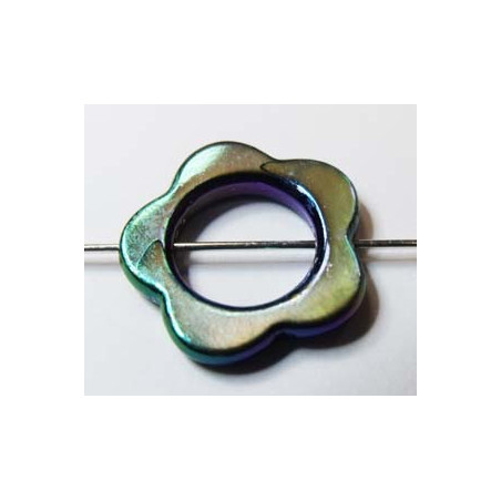 Fleur en nacre Irisée 18mm (x1)