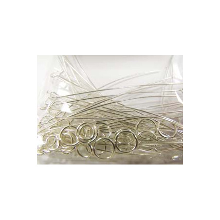 Assortiment tiges, clous et anneaux argent