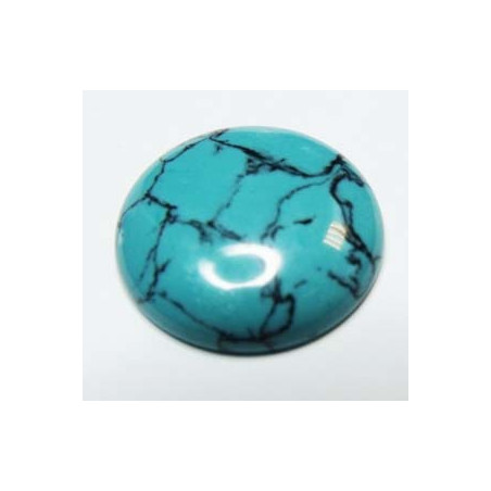 Cabochon Turquoise Matrix 24mm