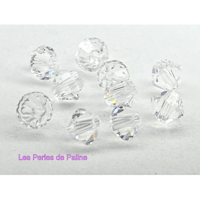 Toupies 4mm Crystal - réf. 5328 Xilion (x20) Toupies 4mm Crystal - réf. 5328 Xilion (x20)