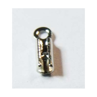 Pince Cable Vieil Argent 6,5x2mm (x2) Pince Cable Vieil Argent 6,5x2mm (x2)