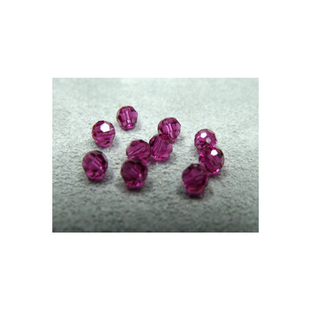 Ronde Swarovski 5000 4mm Fuchsia (x10)