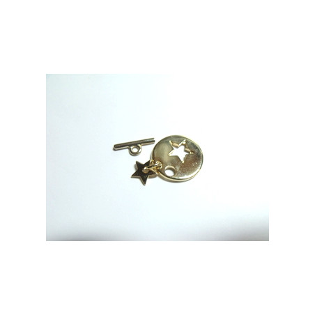 Fermoir Doré Etoile 21 mm (x1)