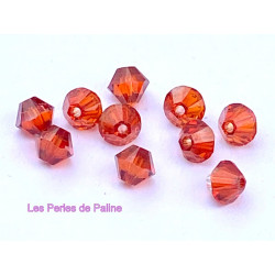Toupies 4mm Red Magma - réf. 5328 Xilion (x20)