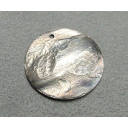 Breloque pièce Plaqué Argent 25mm (X1)
