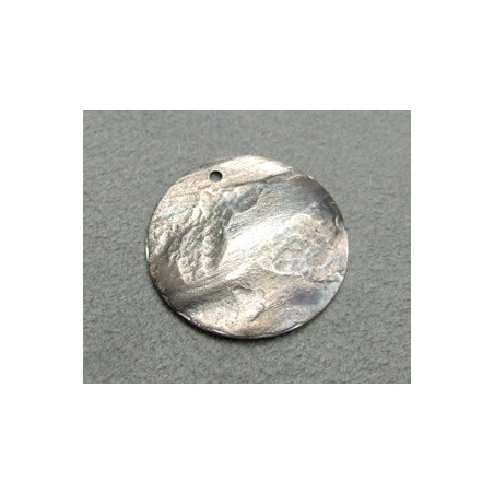 Breloque pièce Plaqué Argent 25mm (X1)