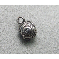 Porte breloque boule fleur 11x7mm (X1)