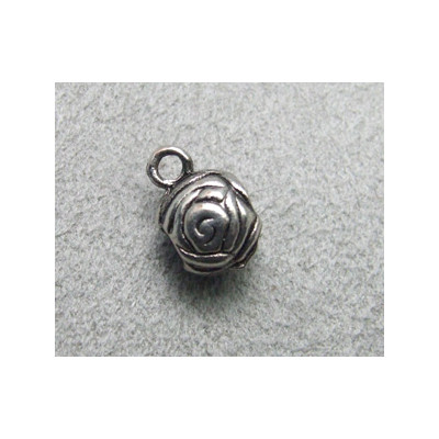 Porte breloque boule fleur 11x7mm (X1)