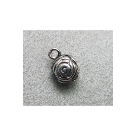 Porte breloque boule fleur 11x7mm (X1)