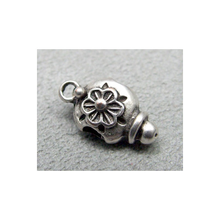 Porte Breloque Fleur 19x8mm (x1)