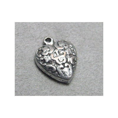 Breloque Coeur 20X14mm (X1) Breloque Coeur 20X14mm (X1)