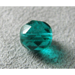 Facettes en verre de Bohême 8mm Blue Zircon (x10)
