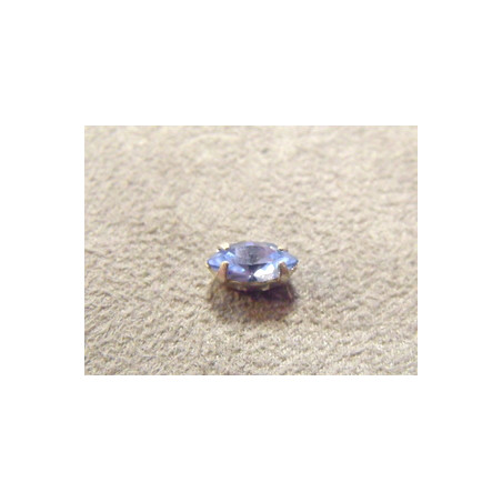 Navettes serties 10X5 Light Sapphyre (X2)