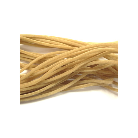 Cordon Tube Velours Beige 3mm 92cm (X1)