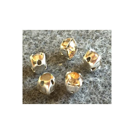 Chaton monté Swarovski 3.5mm Golden Shadow (x10)