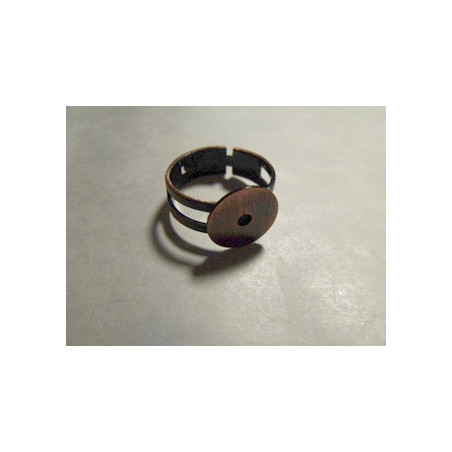 Bague plateau 13mm Anneau 19mm Cuivre (X1)