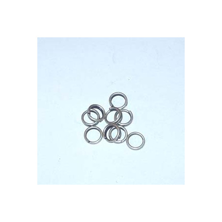 Anneau Argenté Vieilli diamètre extérieur 12mm (X10)