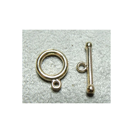 Fermoir Doré Rond 17mm (X1)