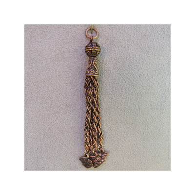 Pampille Cuivre 4 fils (7,5X0,8cm)