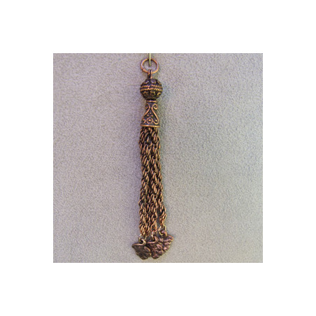 Pampille Cuivre 4 fils (7,5X0,8cm)