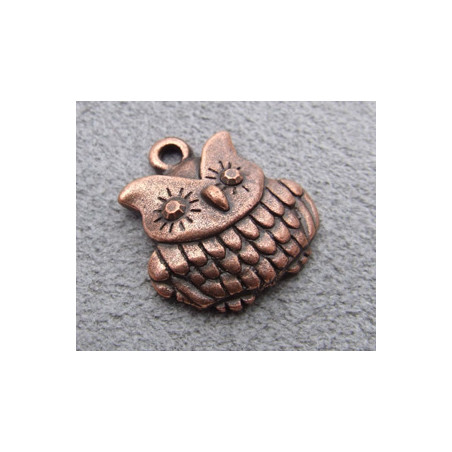 Breloque Cuivre Chouette 16*14mm(X1)