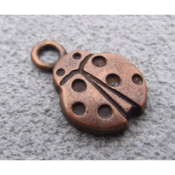 Breloque Cuivre Coccinelle 15*9mm(X1)