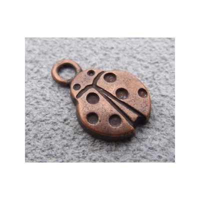 Breloque Cuivre Coccinelle 15*9mm(X1)