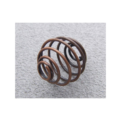 Perle boule cage 14mm Cuivre (x1) Perle boule cage 14mm Cuivre (x1)