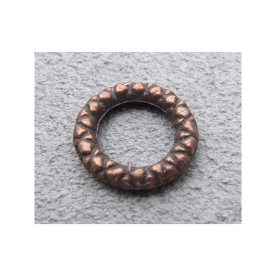 Anneau Intercalaire Cuivre Striée 13mm(X1) Anneau Intercalaire Cuivre Striée 13mm(X1)