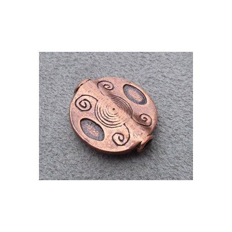 Intercalaire Cuivre Lisse (20X18mm (X1)