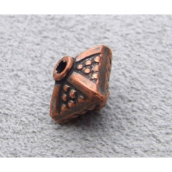 Boule Intercalaire Cuivre Pyramide 8mm (X1)