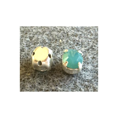 Chaton monté Swarovski 6mm Pacific Opal (x10)