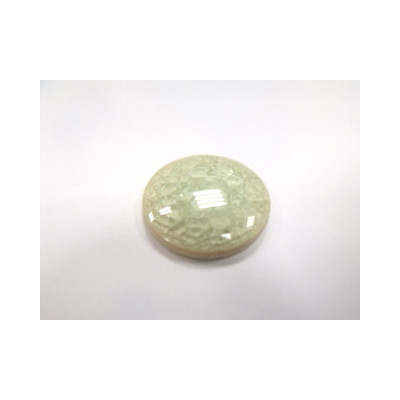 Cabochon Mosaïque Vert très clair Approx 20X5mm(X1)