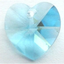 Coeur Swarovski 10mm Aquamarine (X1)