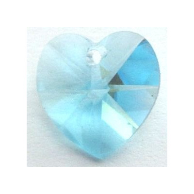 Coeur Swarovski 10mm Aquamarine (X1)