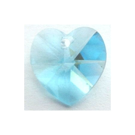 Coeur Swarovski 10mm Aquamarine (X1)
