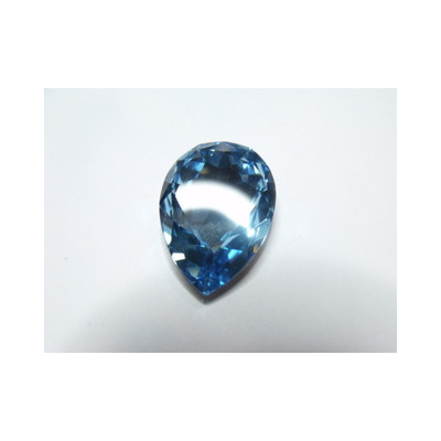 Cabochon Poire 30X20mm Aquamarine Folied (x1)