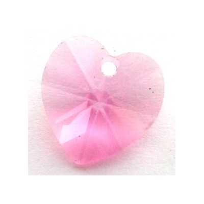 Coeur Swarovski 10mm Rose (X1)