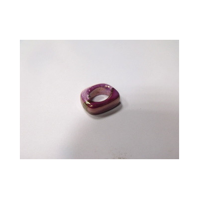 Rondelle en Céramique 17X14X5mm Fuchsia (X1) Rondelle en Céramique 17X14X5mm Fuchsia (X1)