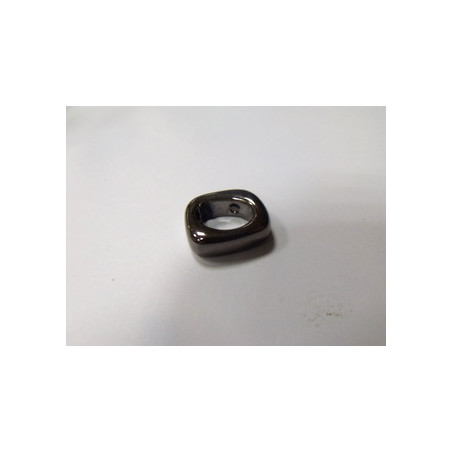 Rondelle en Céramique 17X14X5mm Brun (X1)