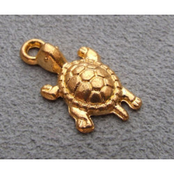 Breloque Dorée Tortue 22*12mm(X1)