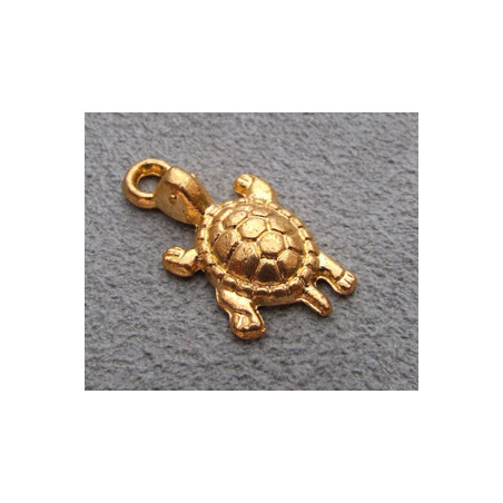 Breloque Dorée Tortue 22*12mm(X1)