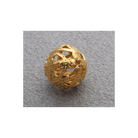 Boule Dorée Filigrane 10mm(X1)