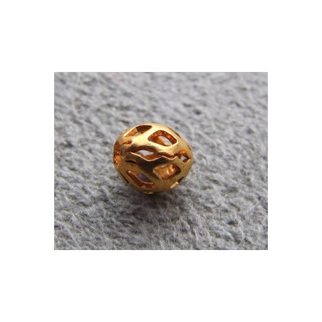 Boule Dorée Filigrane 4mm(X1)