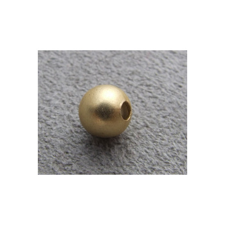 Boule Dorée Lisse Mat 6mm(X1)