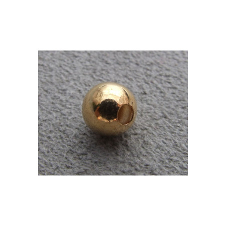 Boule Dorée Lisse 5mm(X1)