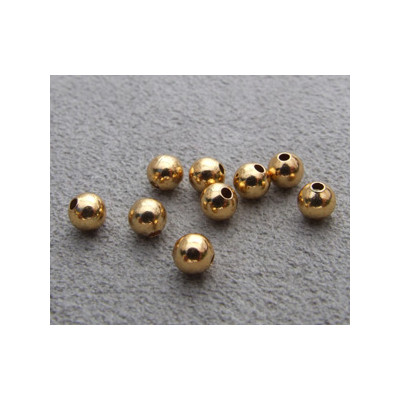 Boule Dorée Lisse 4mm(X100)