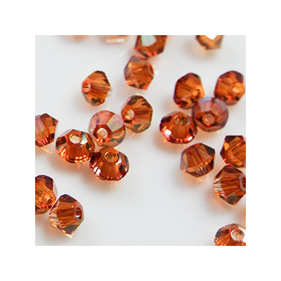 Toupies 3mm Crystal Copper - réf.5328 Xilion (x20)