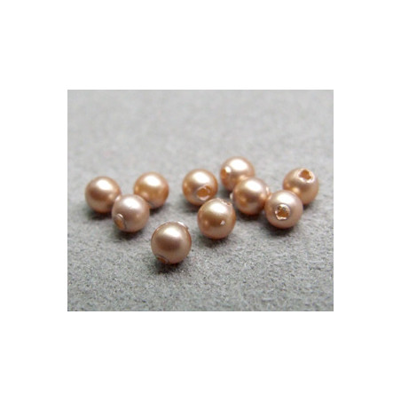 Perle ronde nacrée Swarovski 3mm Powder Almond (x20)