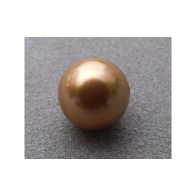 Perle ronde nacrée Swarovski 12mm Bright Gold (x1) Perle ronde nacrée Swarovski 12mm Bright Gold (x1)